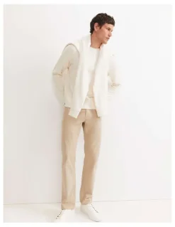 Sportscraft Tapered Bedford Jeans in Beige