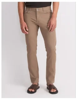 Sportscraft Tapered Bedford Jeans in Brown