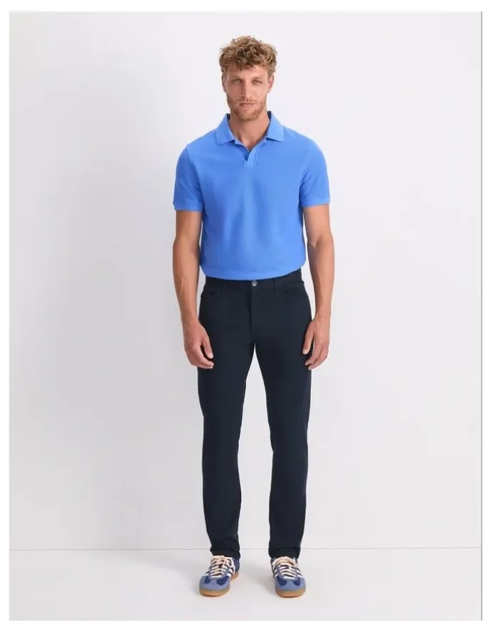 Sportscraft Tapered Bedford Jeans in Blue