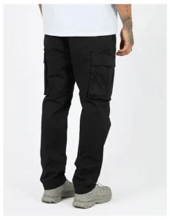St Goliath Straight Leg Cargo Pant in Black