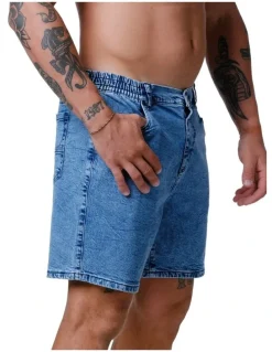 Stock & co. Axis Denim Shorts in Blue