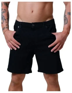 Stock & co. Axis Denim Shorts in Black