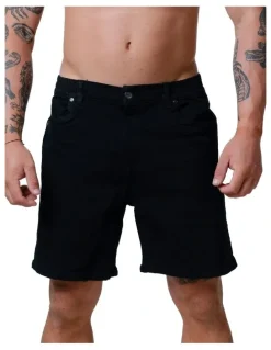 Stock & co. Axis Denim Shorts in Black