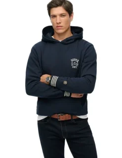 Superdry Athletic Club Hoodie in Nautical Navy