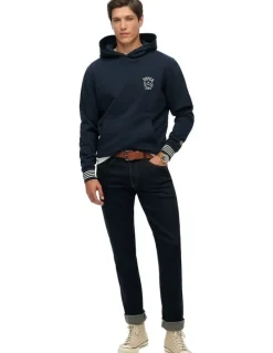 Superdry Athletic Club Hoodie in Nautical Navy