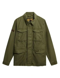Superdry Collared M65 Jacket in Burnt Olive