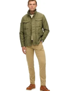 Superdry Collared M65 Jacket in Burnt Olive