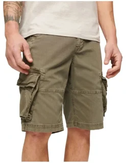 Superdry Core Cargo Short in Chive Green