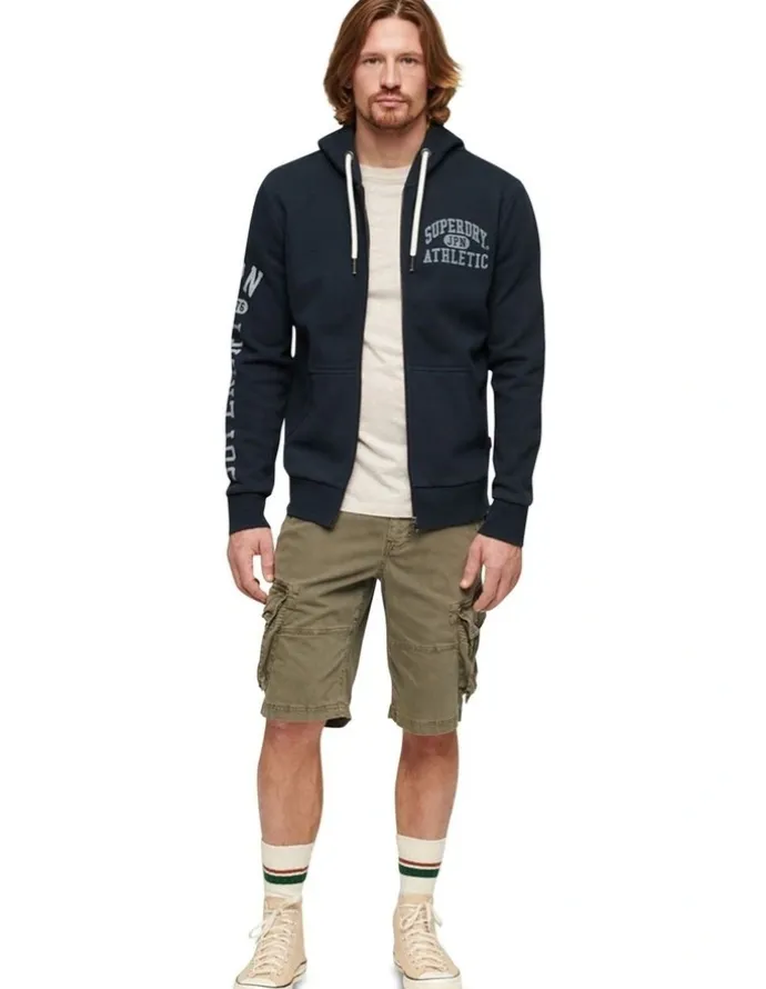 Superdry Core Cargo Short in Chive Green