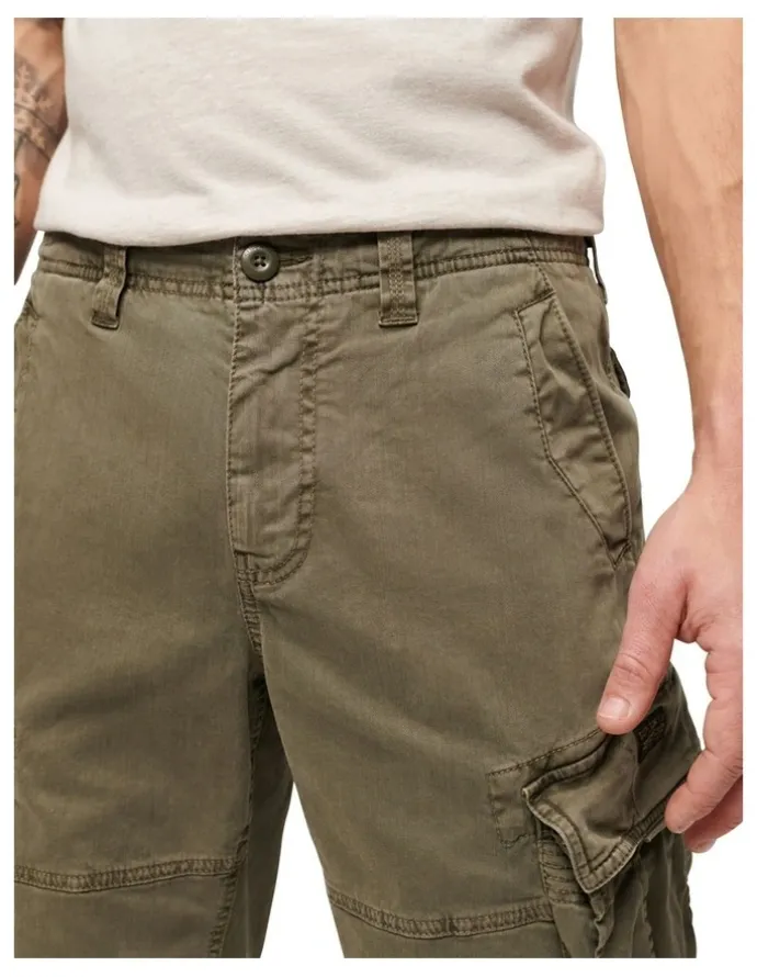 Superdry Core Cargo Short in Chive Green