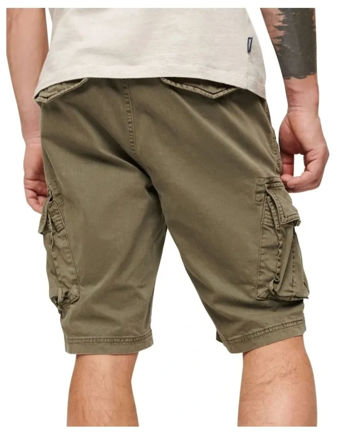Superdry Core Cargo Short in Chive Green