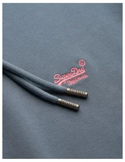 Superdry Essential Logo Hoodie in Stormy Weather Blue