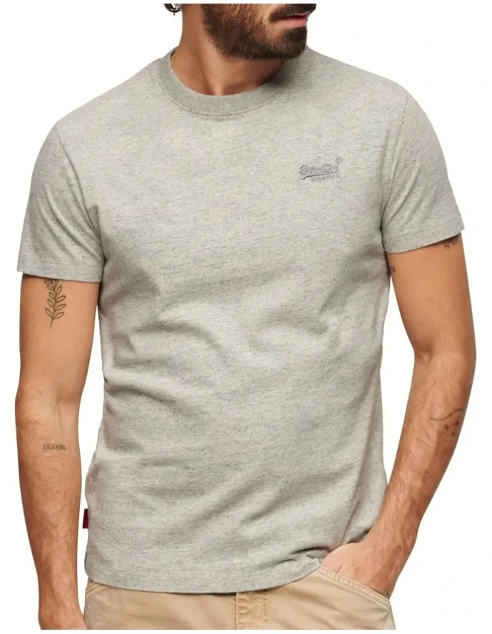 Superdry Essential Logo T-Shirt in Grey Fleck Marle