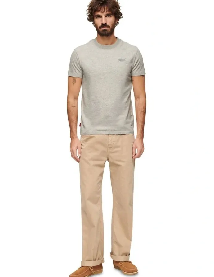 Superdry Essential Logo T-Shirt in Grey Fleck Marle