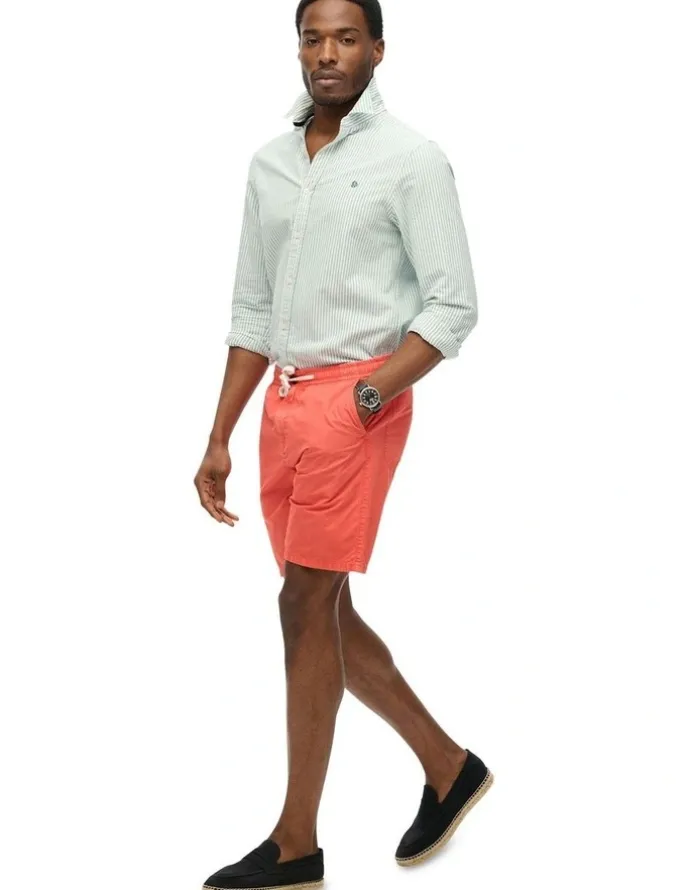 Superdry Essentials Walk Shorts in Rose Red