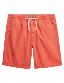 Superdry Essentials Walk Shorts in Rose Red
