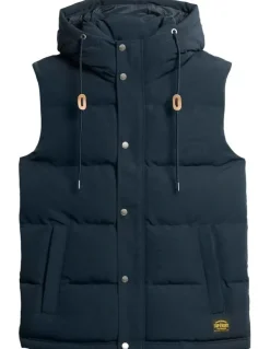 Superdry Everest Hooded Puffer Jacket in Eclipse Navy