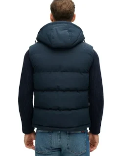 Superdry Everest Hooded Puffer Jacket in Eclipse Navy