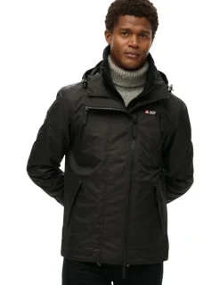 Superdry Hooded Mountain Windbreaker in Black