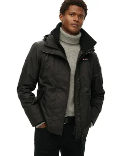 Superdry Hooded Mountain Windbreaker in Black