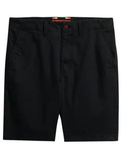 Superdry Officer Chino Short in Washed Black