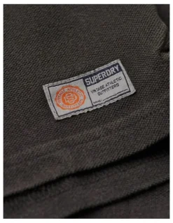 Superdry Vintage Athletic Polo in Washed Black