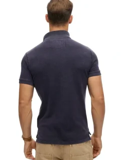 Superdry Vintage Athletic Polo in Eclipse Navy