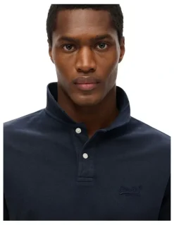 Superdry Vintage Destroy Polo Shirt in Eclipse Navy