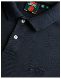 Superdry Vintage Destroy Polo Shirt in Eclipse Navy