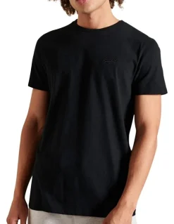 Superdry Vintage Logo Embroidery T-shirt in Black