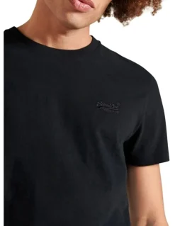 Superdry Vintage Logo Embroidery T-shirt in Black