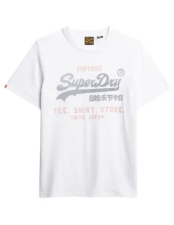 Superdry Vintage Logo Heritage Tee in White