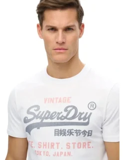 Superdry Vintage Logo Heritage Tee in White