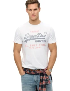 Superdry Vintage Logo Heritage Tee in White