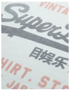 Superdry Vintage Logo Heritage Tee in White