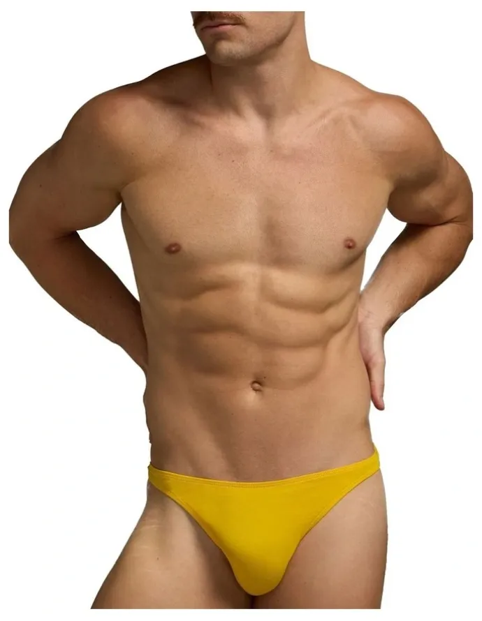 TEAMM8 Flirt Cotton Thong in Yellow