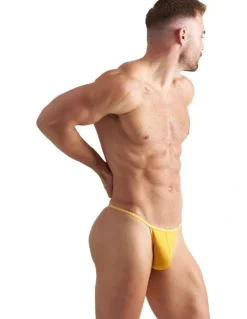 TEAMM8 Glide Micro Thong in Yellow