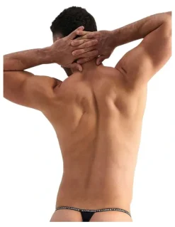 TEAMM8 Glide Micro Thong in Black