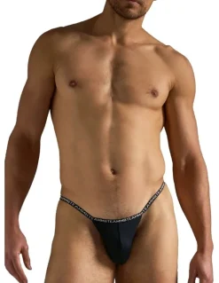 TEAMM8 Glide Micro Thong in Black