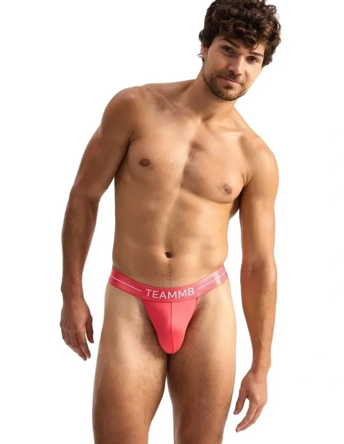 TEAMM8 Icon Thong in Coral
