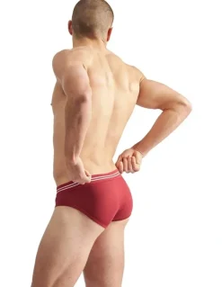 TEAMM8 Most Valuable Player Ribbed Brief in Maroon