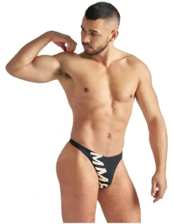 TEAMM8 Arena Swim Thong in Black