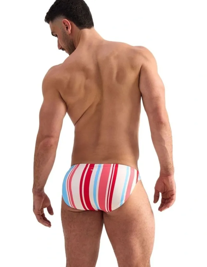 TEAMM8 Cabana Bikini Swim Brief in Pink Mix