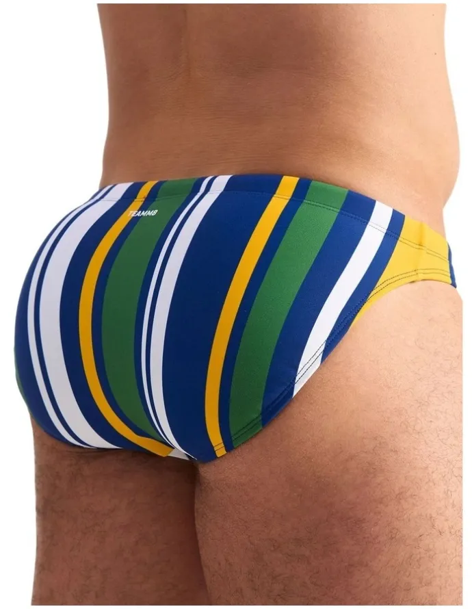 TEAMM8 Cabana Bikini Swim Brief in Navy Mix