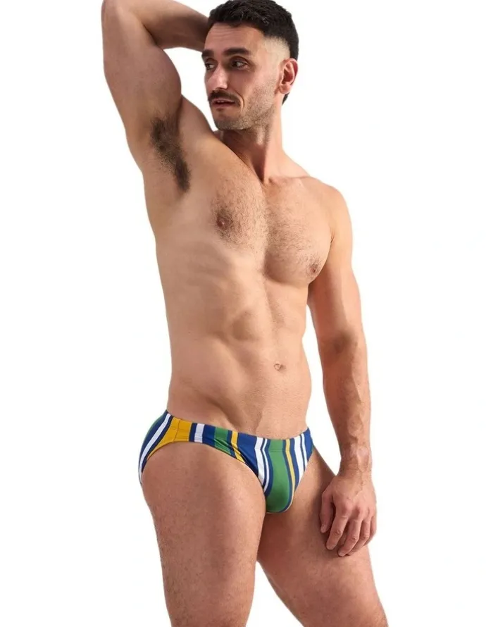 TEAMM8 Cabana Bikini Swim Brief in Navy Mix