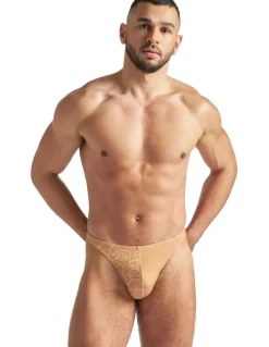 TEAMM8 Kouros Swim Thong in Beige