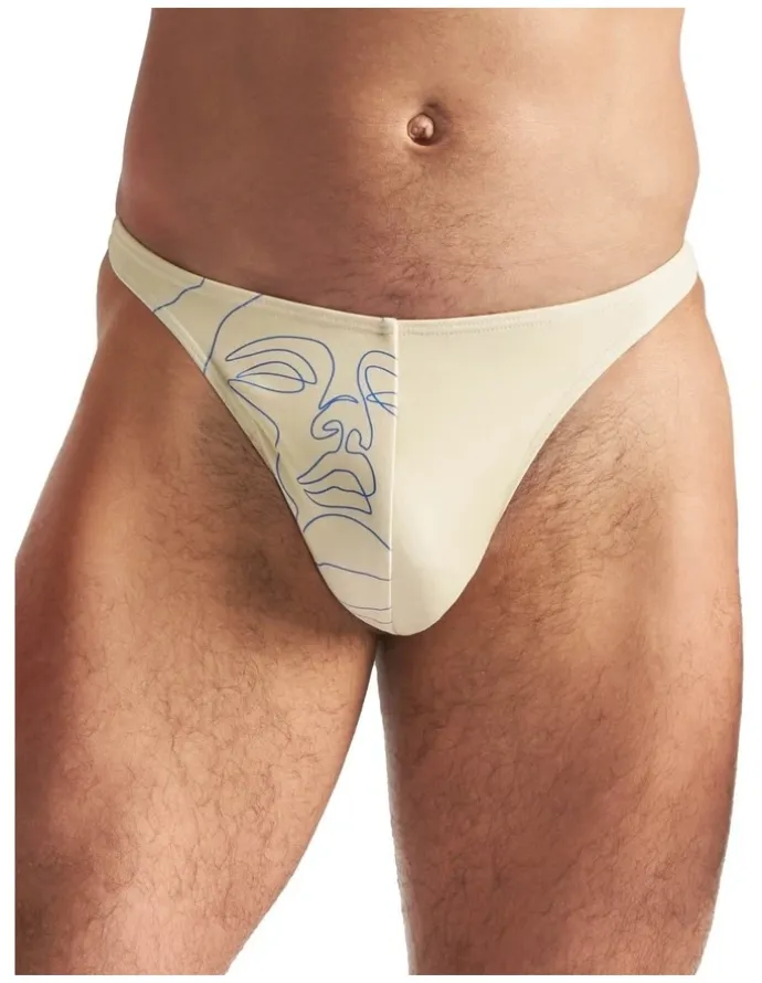 TEAMM8 Kouros Swim Thong in Cream