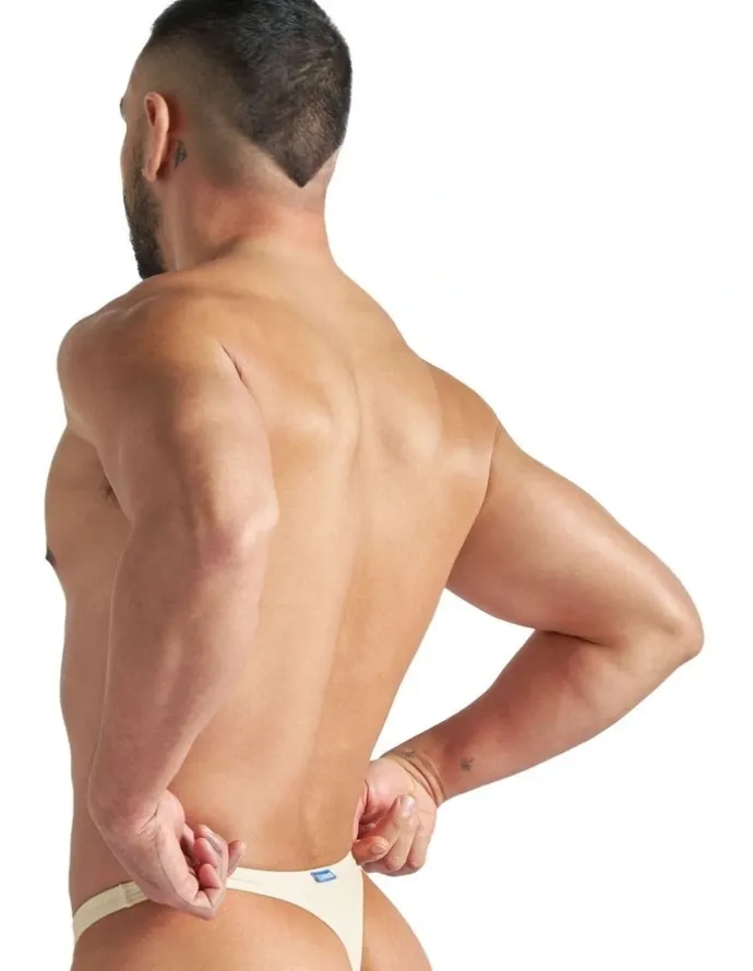 TEAMM8 Kouros Swim Thong in Cream
