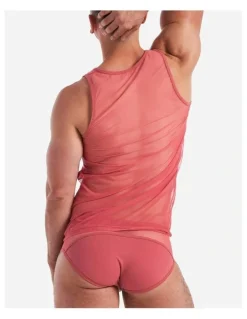 TEAMM8 Score Sheer Tank in Baroque Rose