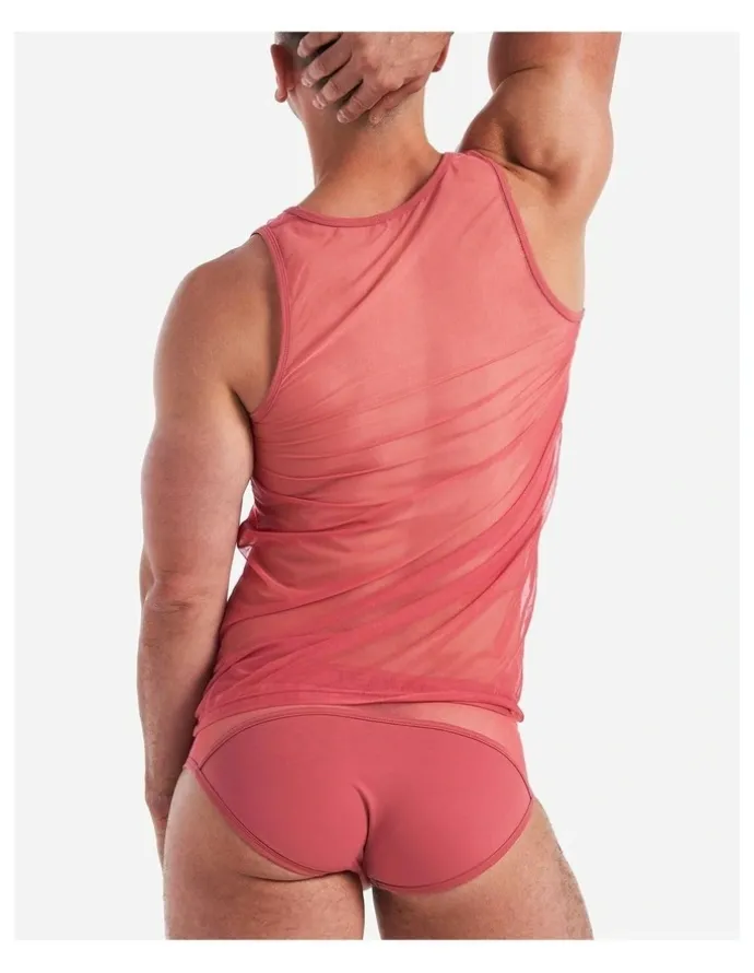 TEAMM8 Score Sheer Tank in Baroque Rose
